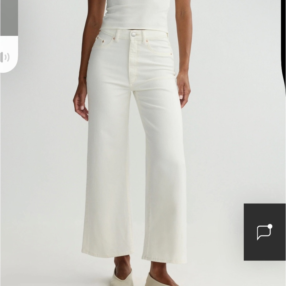 DL1961 Hepburn Wide Leg High Rise Ankle Jeans
